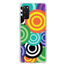 DistinctInk® Clear Shockproof Hybrid Case for Apple iPhone / Samsung Galaxy / Google Pixel - Multi Color Swirls