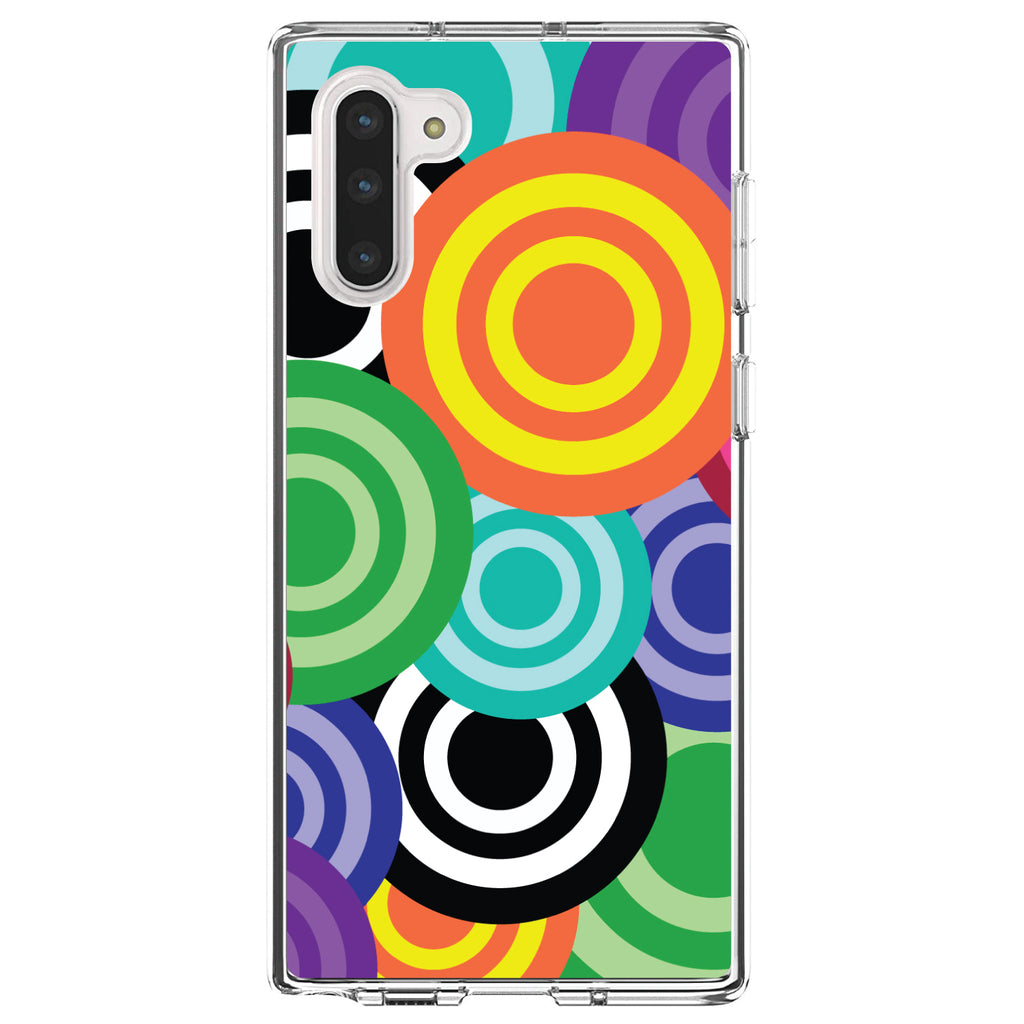 Multi Color Swirls Clear Shockproof iPhone Case, view 9