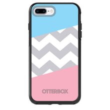 Pink Blue Block Grey Chevron OtterBox Symmetry Case for iPhone & Galaxy