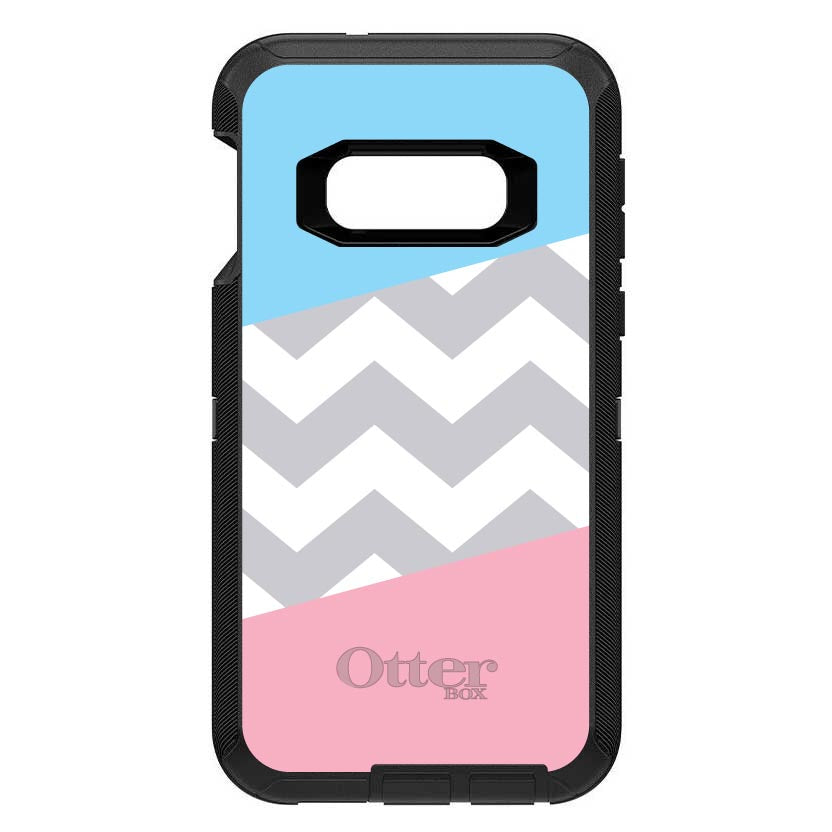 Pink Blue Block Grey Chevron OtterBox Defender Case for iPhone & Galaxy, view 10