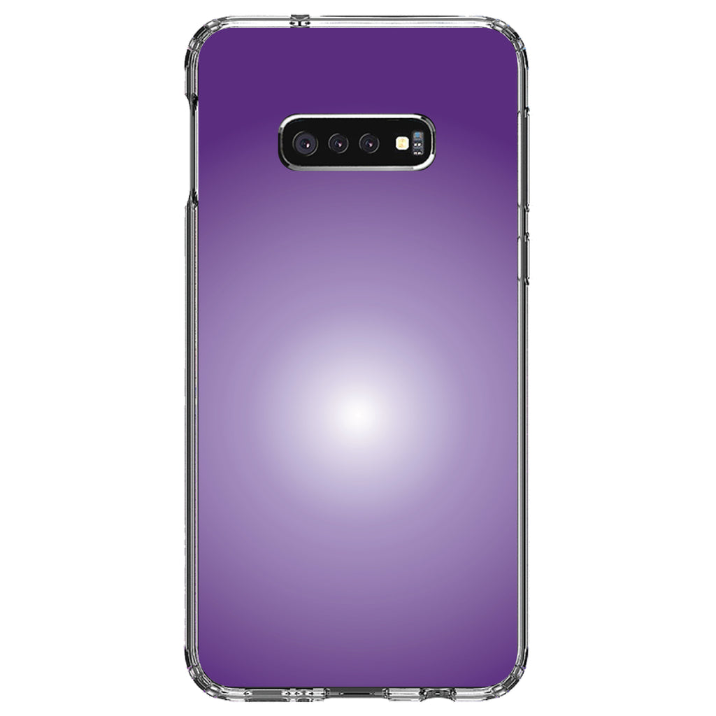 Purple White Gradient Burst Clear Shockproof iPhone Case, view 18