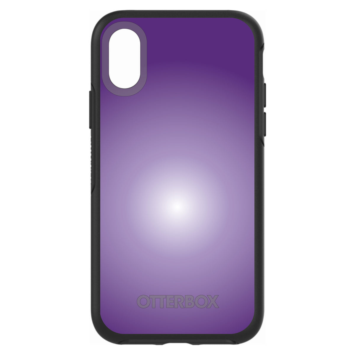 Purple White Gradient Burst OtterBox Symmetry Case for iPhone & Galaxy, view 4