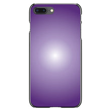 DistinctInk® Hard Plastic Snap-On Case for Apple iPhone or Samsung Galaxy - Purple White Gradient Burst