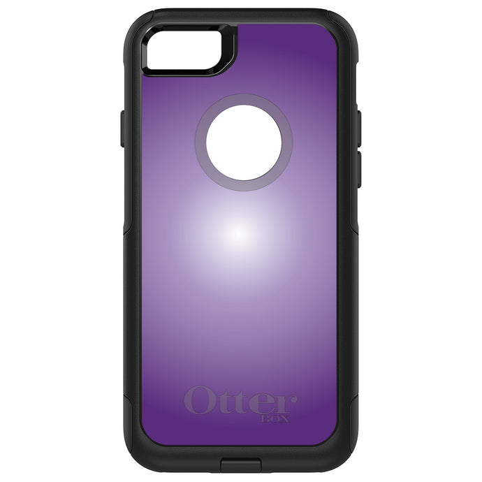DistinctInk OtterBox Commuter Series Case for Apple iPhone or Samsung Galaxy - Purple White Gradient Burst