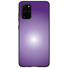 DistinctInk® Hard Plastic Snap-On Case for Apple iPhone or Samsung Galaxy - Purple White Gradient Burst