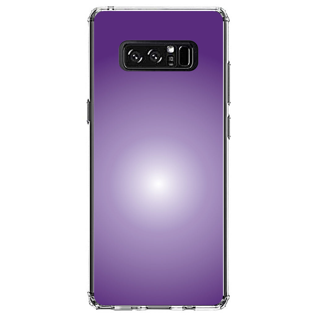 Purple White Gradient Burst Clear Shockproof iPhone Case, view 12