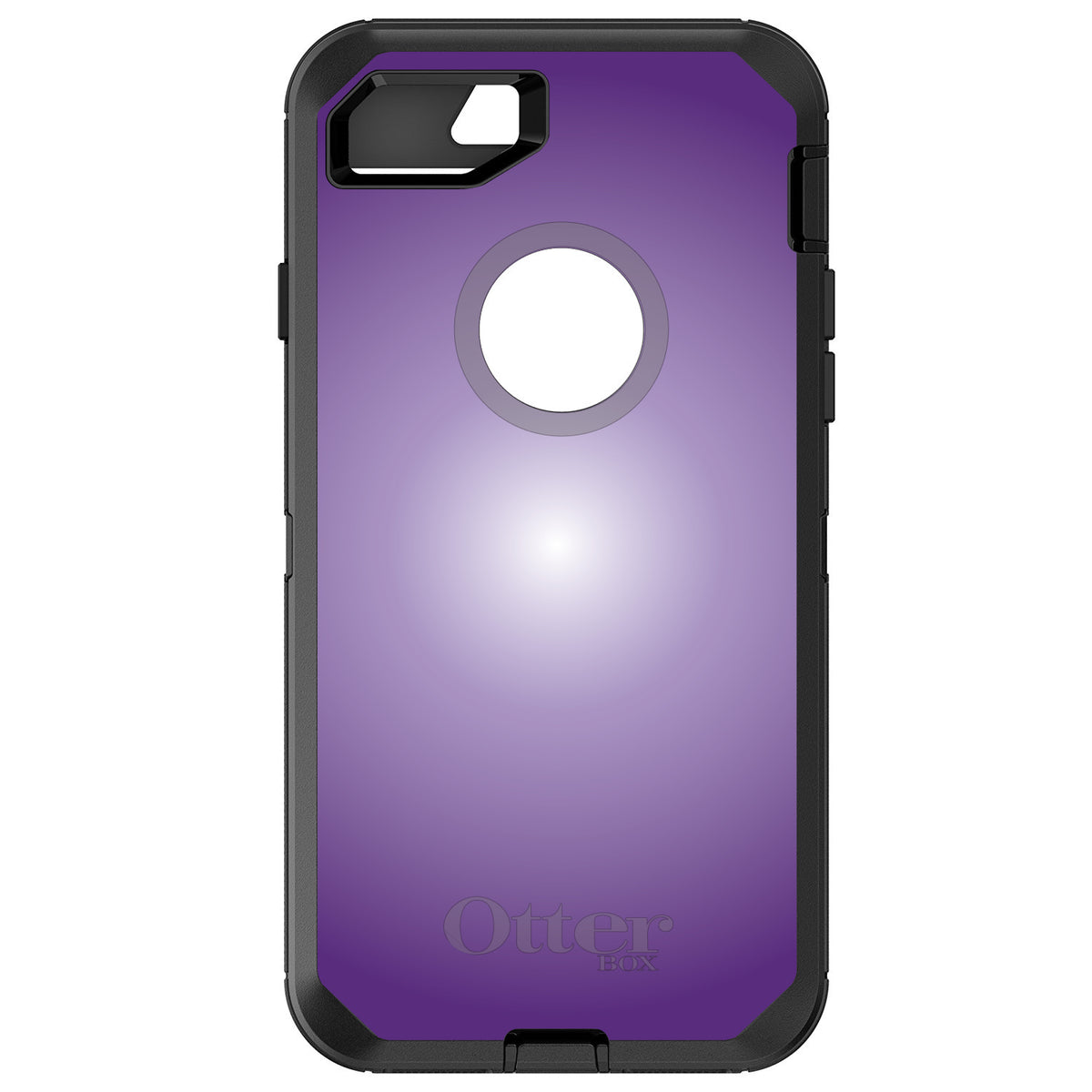 Purple White Gradient Burst OtterBox Defender Case for iPhone & Galaxy