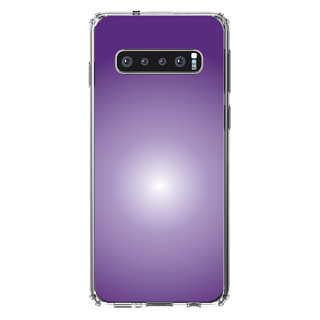 Purple White Gradient Burst Clear Shockproof iPhone Case, view 16