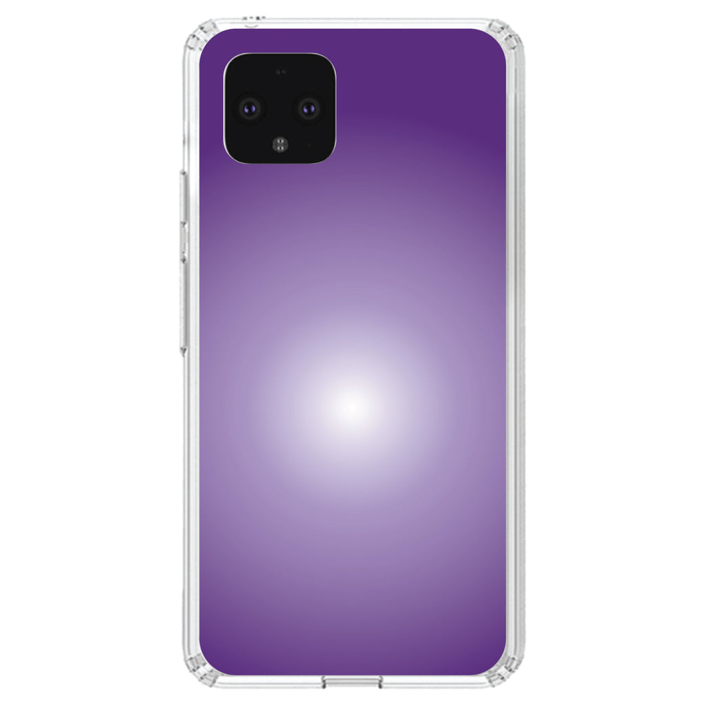 Purple White Gradient Burst Clear Shockproof iPhone Case, view 23