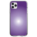 Purple White Gradient Burst Clear Shockproof iPhone Case