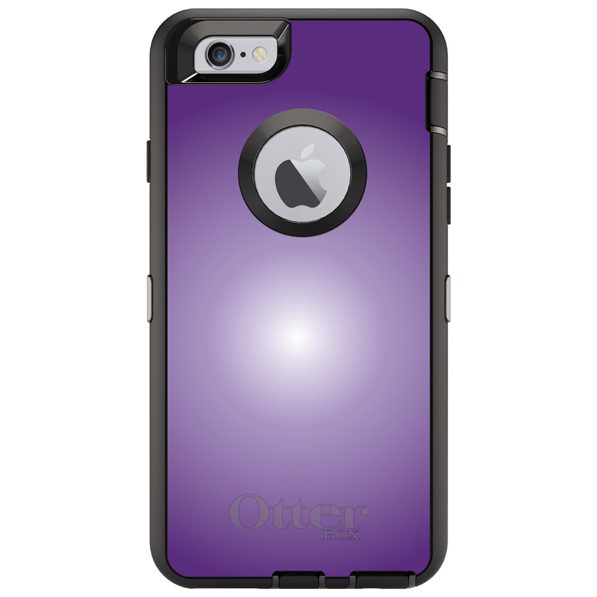 Purple White Gradient Burst OtterBox Defender Case for iPhone & Galaxy, view 4