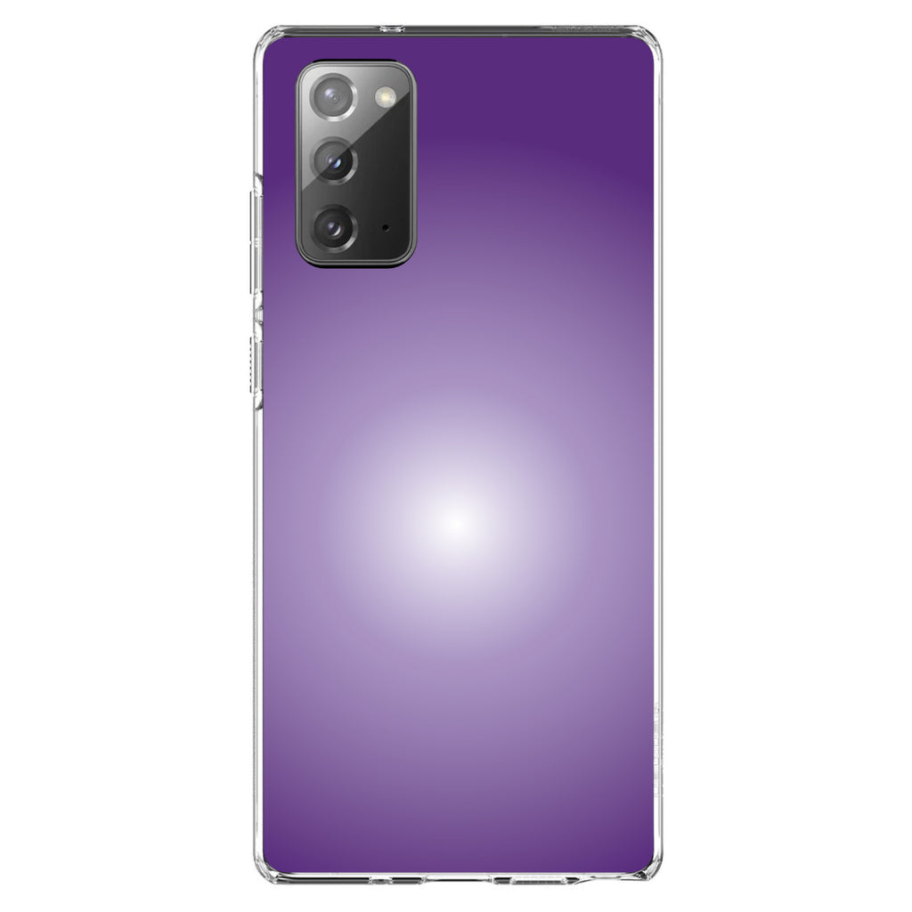 Purple White Gradient Burst Clear Shockproof iPhone Case, view 7