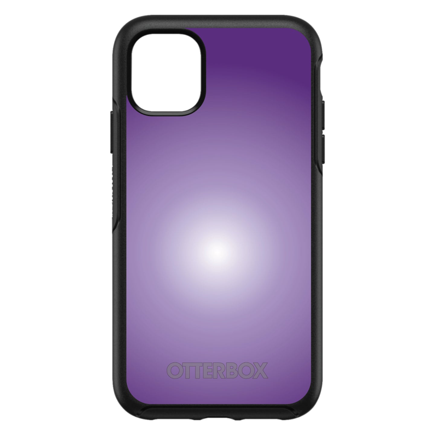 DistinctInk™ OtterBox Symmetry Series Case for Apple iPhone / Samsung Galaxy / Google Pixel - Purple White Gradient Burst
