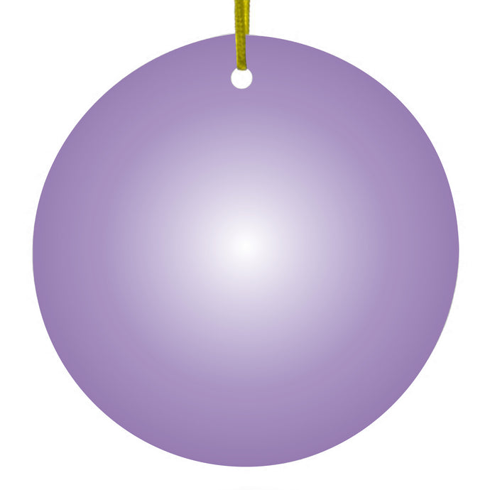 Purple White Gradient Burst Ceramic Ornament