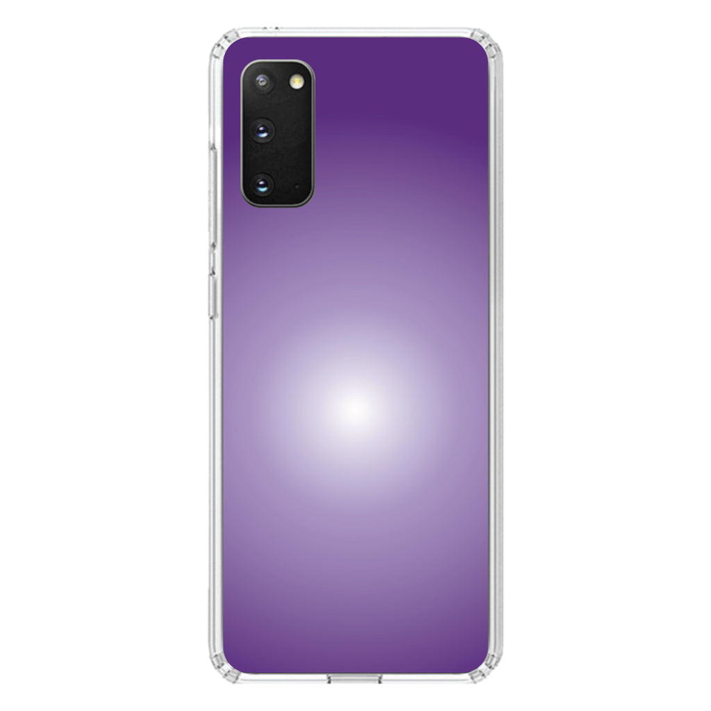 Purple White Gradient Burst Clear Shockproof iPhone Case, view 13