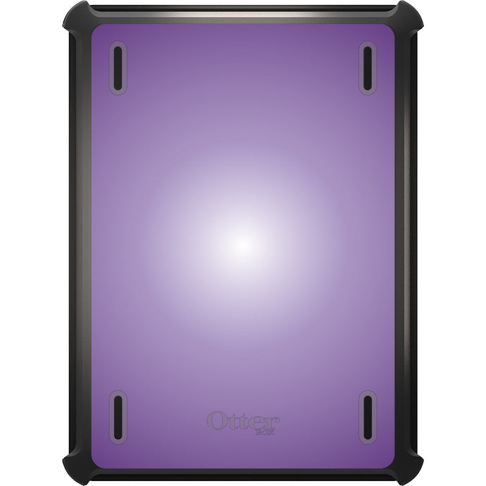 DistinctInk™ OtterBox Defender Series Case for Apple iPad / iPad Pro / iPad Air / iPad Mini - Purple White Gradient Burst
