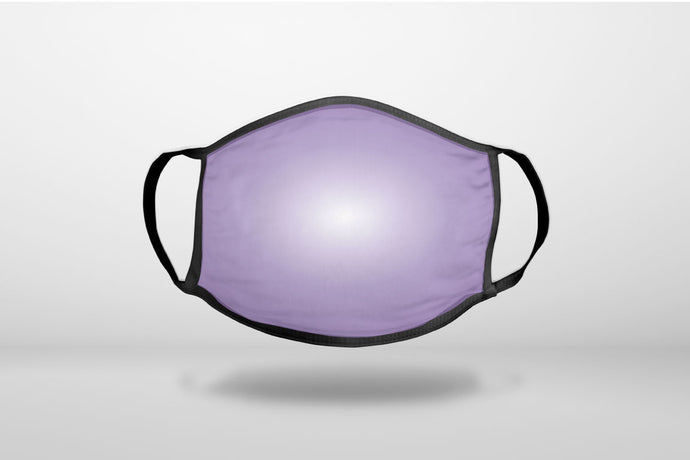 Purple White Gradient Burst - 3-Ply Reusable Soft Face Mask Covering, Unisex, Cotton Inner Layer