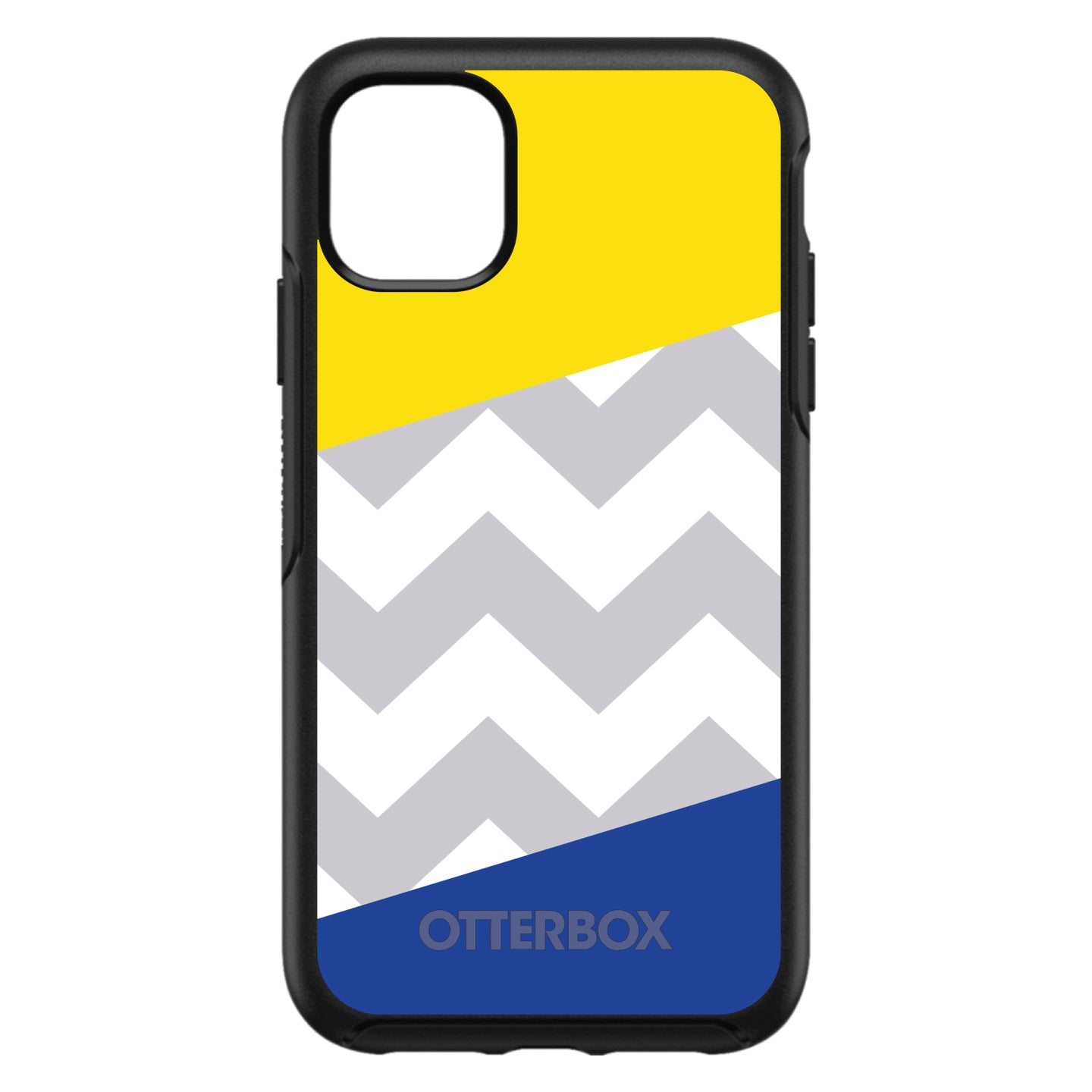 Blue Yellow Block Grey Chevron OtterBox Symmetry Case for iPhone & Galaxy