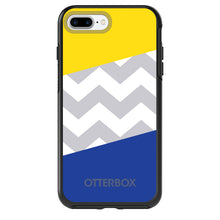 Blue Yellow Block Grey Chevron OtterBox Symmetry Case for iPhone & Galaxy