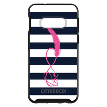 DistinctInk™ OtterBox Symmetry Series Case for Apple iPhone / Samsung Galaxy / Google Pixel - Navy White Stripes Pink Love