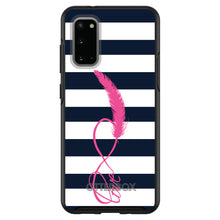 DistinctInk™ OtterBox Symmetry Series Case for Apple iPhone / Samsung Galaxy / Google Pixel - Navy White Stripes Pink Love