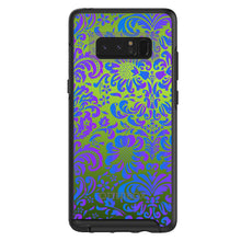 DistinctInk™ OtterBox Symmetry Series Case for Apple iPhone / Samsung Galaxy / Google Pixel - Green Purple Blue Floral Pattern