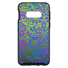 DistinctInk™ OtterBox Symmetry Series Case for Apple iPhone / Samsung Galaxy / Google Pixel - Green Purple Blue Floral Pattern