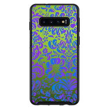 DistinctInk™ OtterBox Symmetry Series Case for Apple iPhone / Samsung Galaxy / Google Pixel - Green Purple Blue Floral Pattern
