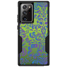 DistinctInk™ OtterBox Commuter Series Case for Apple iPhone or Samsung Galaxy - Green Purple Blue Floral Pattern