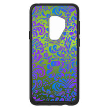 DistinctInk™ OtterBox Symmetry Series Case for Apple iPhone / Samsung Galaxy / Google Pixel - Green Purple Blue Floral Pattern