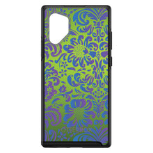 DistinctInk™ OtterBox Symmetry Series Case for Apple iPhone / Samsung Galaxy / Google Pixel - Green Purple Blue Floral Pattern