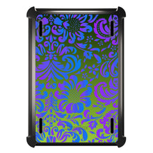 DistinctInk™ OtterBox Defender Series Case for Apple iPad / iPad Pro / iPad Air / iPad Mini - Green Purple Blue Floral Pattern
