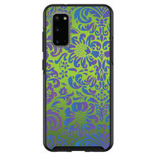 DistinctInk™ OtterBox Symmetry Series Case for Apple iPhone / Samsung Galaxy / Google Pixel - Green Purple Blue Floral Pattern