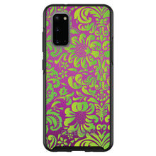 DistinctInk™ OtterBox Symmetry Series Case for Apple iPhone / Samsung Galaxy / Google Pixel - Purple Green Floral Pattern
