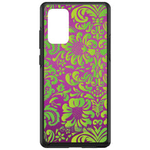 DistinctInk™ OtterBox Symmetry Series Case for Apple iPhone / Samsung Galaxy / Google Pixel - Purple Green Floral Pattern
