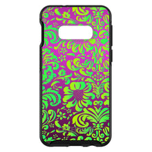 DistinctInk™ OtterBox Symmetry Series Case for Apple iPhone / Samsung Galaxy / Google Pixel - Purple Green Floral Pattern
