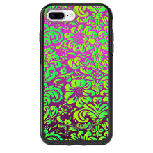 DistinctInk™ OtterBox Symmetry Series Case for Apple iPhone / Samsung Galaxy / Google Pixel - Purple Green Floral Pattern