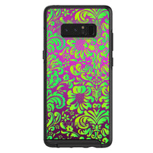 DistinctInk™ OtterBox Symmetry Series Case for Apple iPhone / Samsung Galaxy / Google Pixel - Purple Green Floral Pattern