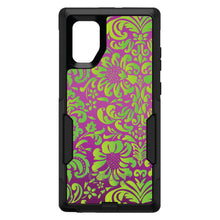DistinctInk™ OtterBox Commuter Series Case for Apple iPhone or Samsung Galaxy - Purple Green Floral Pattern