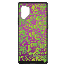 DistinctInk™ OtterBox Symmetry Series Case for Apple iPhone / Samsung Galaxy / Google Pixel - Purple Green Floral Pattern