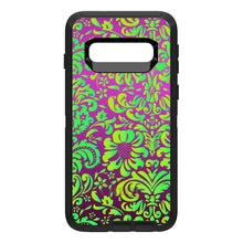 DistinctInk™ OtterBox Defender Series Case for Apple iPhone / Samsung Galaxy / Google Pixel - Purple Green Floral Pattern