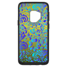 DistinctInk™ OtterBox Symmetry Series Case for Apple iPhone / Samsung Galaxy / Google Pixel - Green Blue Teal Floral Pattern
