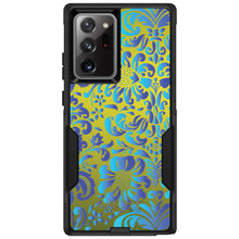 DistinctInk™ OtterBox Commuter Series Case for Apple iPhone or Samsung Galaxy - Green Blue Teal Floral Pattern