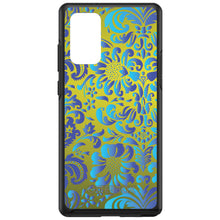 DistinctInk™ OtterBox Symmetry Series Case for Apple iPhone / Samsung Galaxy / Google Pixel - Green Blue Teal Floral Pattern