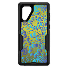 DistinctInk™ OtterBox Commuter Series Case for Apple iPhone or Samsung Galaxy - Green Blue Teal Floral Pattern