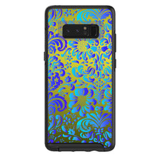 DistinctInk™ OtterBox Symmetry Series Case for Apple iPhone / Samsung Galaxy / Google Pixel - Green Blue Teal Floral Pattern