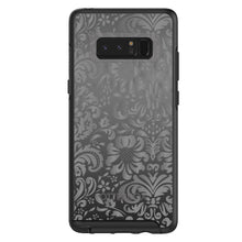 DistinctInk™ OtterBox Symmetry Series Case for Apple iPhone / Samsung Galaxy / Google Pixel - Shades of Grey Floral Pattern