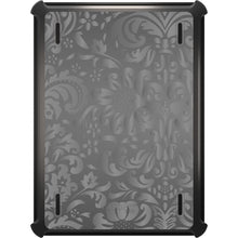 DistinctInk™ OtterBox Defender Series Case for Apple iPad / iPad Pro / iPad Air / iPad Mini - Shades of Grey Floral Pattern