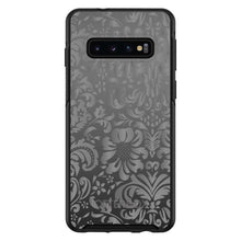 DistinctInk™ OtterBox Symmetry Series Case for Apple iPhone / Samsung Galaxy / Google Pixel - Shades of Grey Floral Pattern