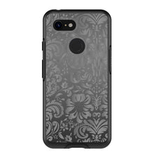 DistinctInk™ OtterBox Symmetry Series Case for Apple iPhone / Samsung Galaxy / Google Pixel - Shades of Grey Floral Pattern